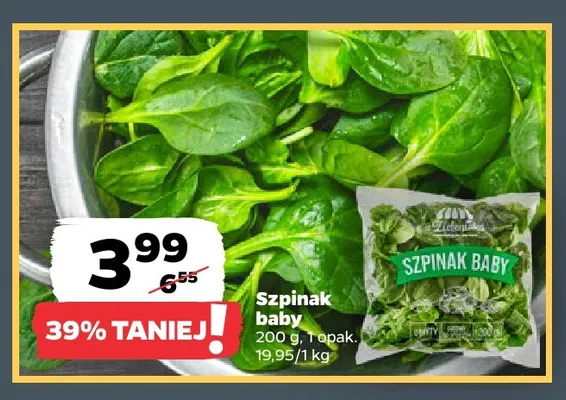 Szpinak baby promocja w Netto