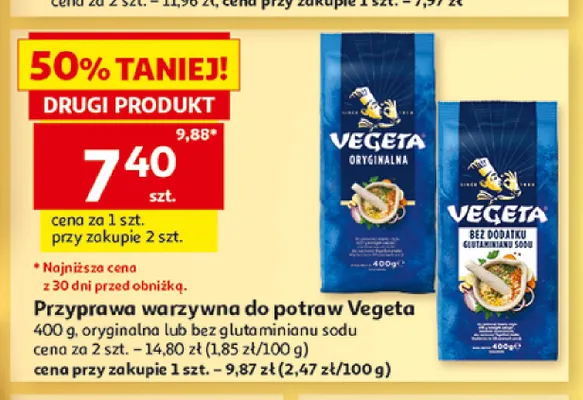 Przyprawa warzywna do potraw Vegeta oryginalna promocja w Auchan
