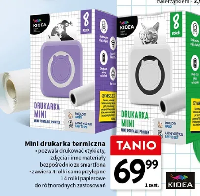 Mini drukarka termiczna Kidea promocja w Intermarche