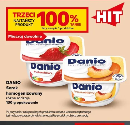 Serek homogenizowany Danio promocja w Kaufland