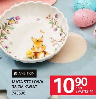 Mata stołowa 38 cm kwiat promocja w Selgros
