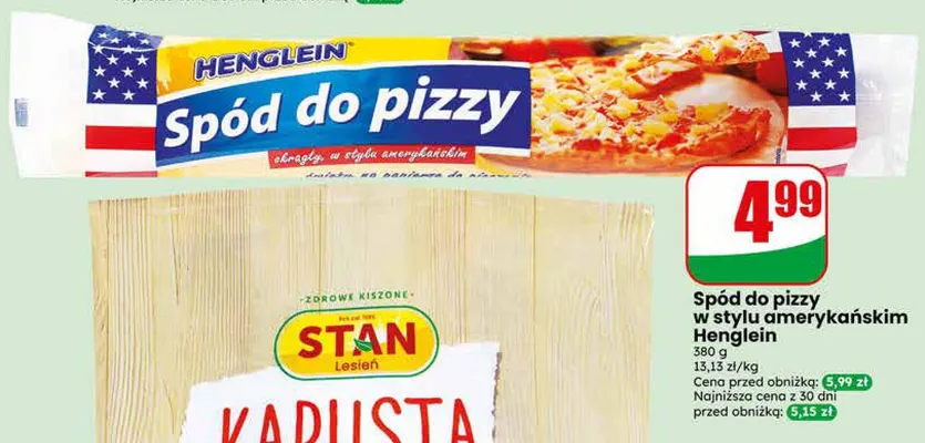Spód do pizzy w stylu amerykańskim Henglein promocja w Dino