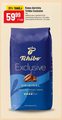 Kawa ziarnista Tchibo Exclusive promocja w POLOmarket