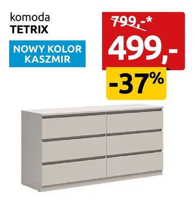 Komoda Tetrix promocja w Black Red White