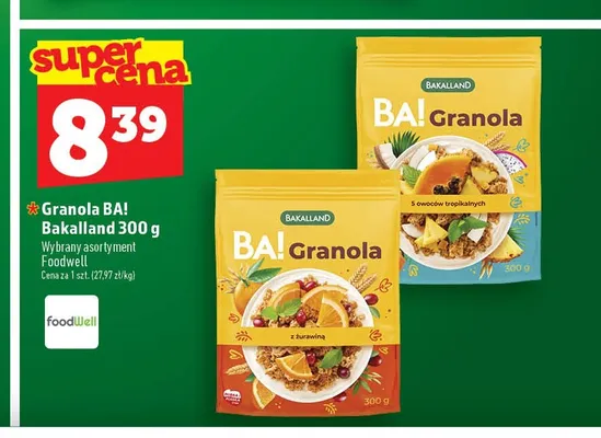 Granola BA! Bakalland 5 owoców tropikalnych promocja w TOPAZ