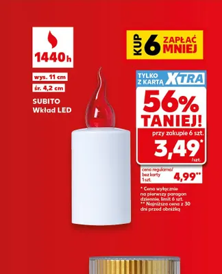 Wkład LED Subito promocja w Kaufland
