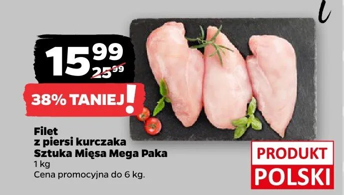 Filet z piersi kurczaka Mega Paka promocja w Netto