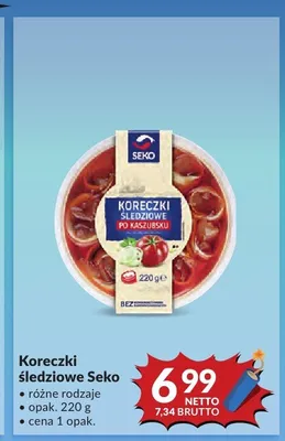Koreczki śledziowe Seko promocja w Makro