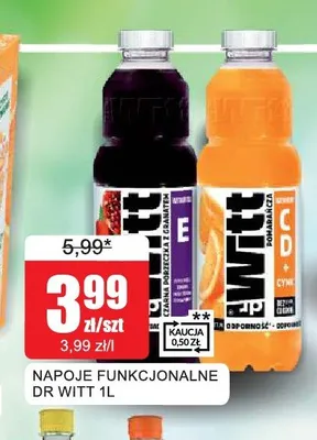 Napój funkcjonalny Dr Witt Czarna porzeczka z granatem promocja w Bingo