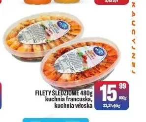 Filety śledziowe kuchnia francuska Mors promocja w Tomi Markt