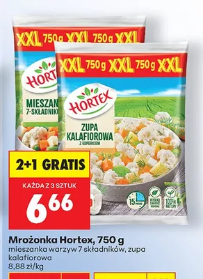 Mrożonka Hortex mieszanka warzyw 7 składników promocja w Biedronka
