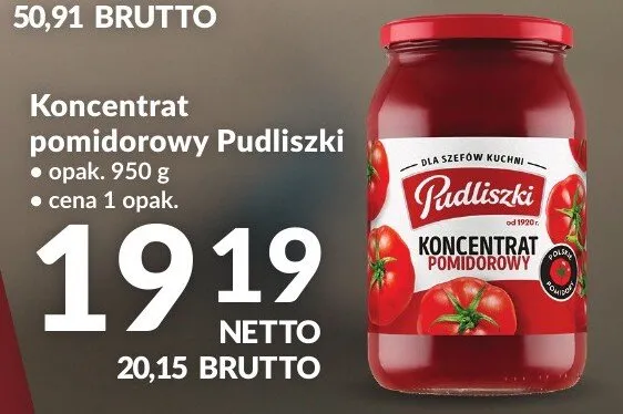 Koncentrat pomidorowy Pudliszki promocja w Makro