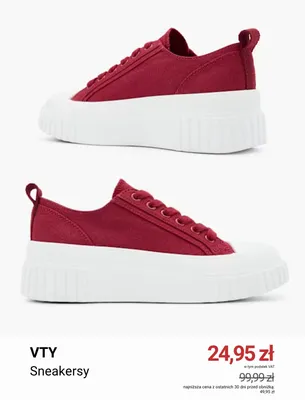 Sneakersy VTY promocja w Deichmann