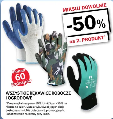 Rękawice robocze i ogrodowe - wszystkie rodzaje promocja w Selgros