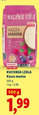 Kasza manna promocja w Lidl
