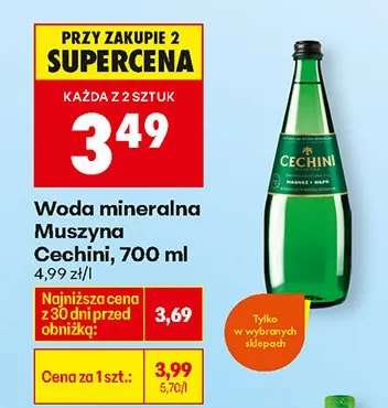 Woda mineralna muszyna promocja w Biedronka