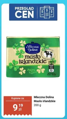 Masło irlandzkie Mleczna Dolina promocja w Biedronka