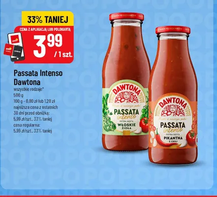 Passata Intenso włoskie zioła Dawtona promocja w POLOmarket