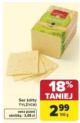 Ser żółty Tylżycki promocja w Carrefour