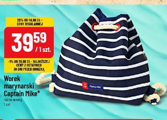 Worek marynarski Captain Mike promocja w POLOmarket
