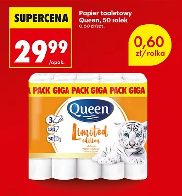 Papier toaletowy 3-warstwowy limited edition promocja w Biedronka