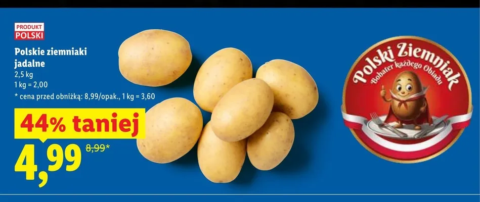 Polskie ziemniaki jadalne promocja w Lidl