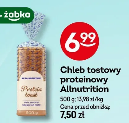 Chleb tostowy proteinowy Allnutrition promocja w Żabka