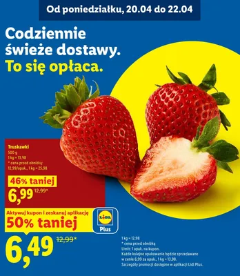 Truskawki promocja w Lidl