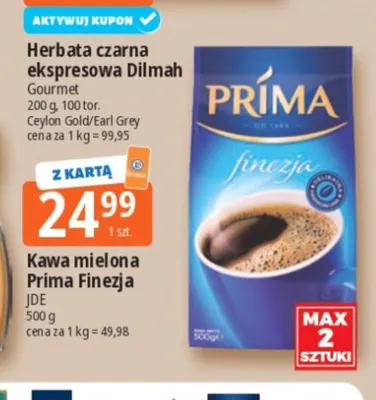 Kawa mielona Prima Finezja promocja w Leclerc