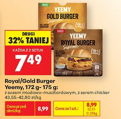 Royal Burger z sosem miodowo-musztardowym promocja w Biedronka