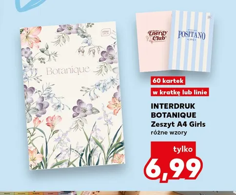 Zeszyt A4 Girls Botanique Interdruk promocja w Kaufland