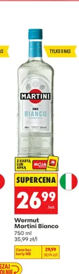 Wermut Martini Bianco promocja w Biedronka