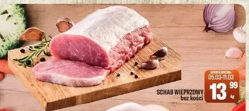 Schab wieprzowy bez kości promocja w Tomi Markt