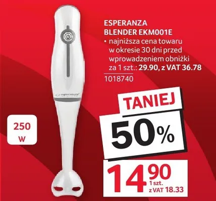 Blender ESPERANZA BLENDER EKM001E promocja w Selgros