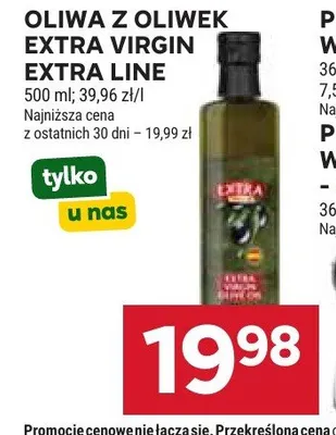 Oliwa z oliwek Extra Virgin Extra Line promocja w Stokrotka