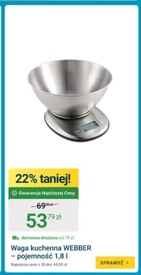 Waga kuchenna Webber - pojemność 1,8 l promocja w ERLI
