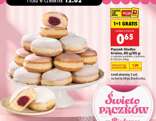 Pączek promocja w Biedronka
