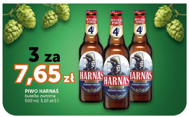 Piwo Harnaś Jasne Pełne promocja w Euro Sklep