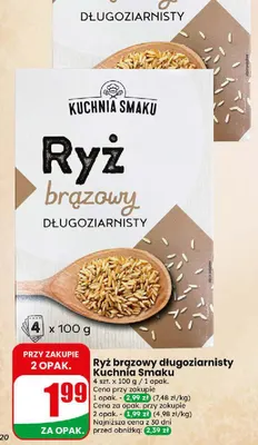 Ryż brązowy długoziarnisty Kuchnia Smaku promocja w Dino