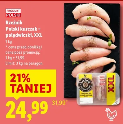 Polski kurczak - polędwiczki, XXL promocja w Lidl