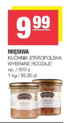 Łopatka luksusowa Kuchnia Staropolska promocja w SPAR