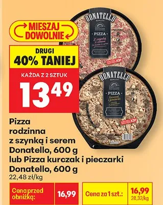 Pizza rodzinna z szynką i serem promocja w Biedronka