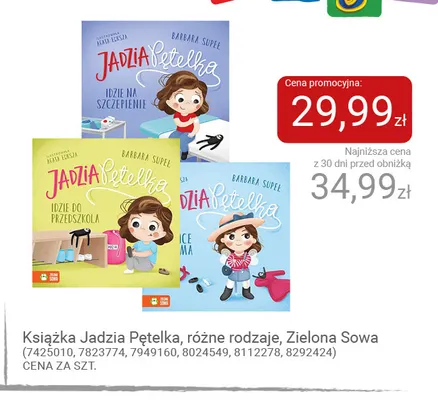 Książka Jadzia Pętelka Zielona Sowa promocja w Smyk