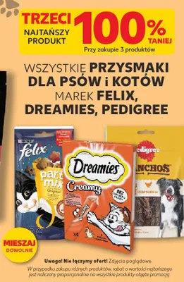 Przysmaki dla psów i kotów Felix promocja w Kaufland