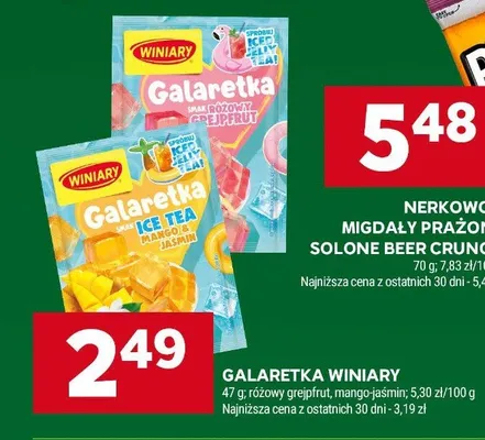 Galaretka smak mango-jaśmin Ice Tea Winiary promocja w Stokrotka