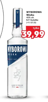 Wódka WYBOROWA 40% alk. promocja w Kaufland