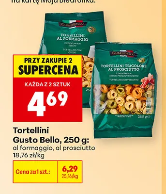 Tortellini al prosciutto Gusto Bello promocja w Biedronka