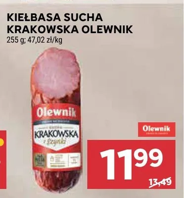Kiełbasa sucha krakowska olewnik promocja w Stokrotka