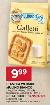 Ciastka włoskie Mulino Bianco Pistacchio promocja w Stokrotka