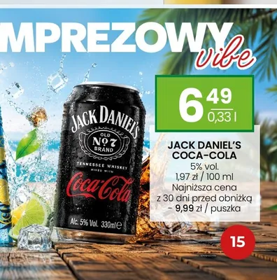 Drink Jack Daniel's Coca-Cola promocja w Twój Market